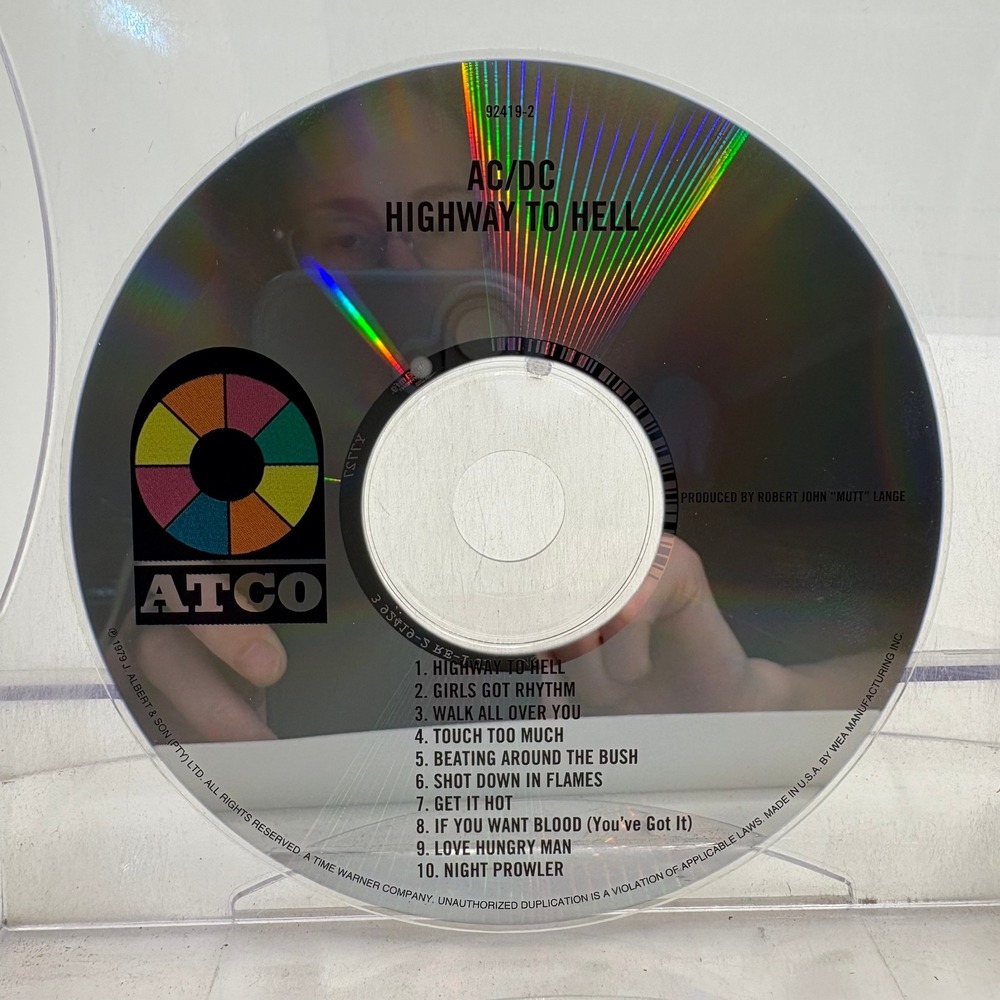 AC/DC Highway To Hell CD Album 92419-2 ATCO Records Classic Hard Rock 1979